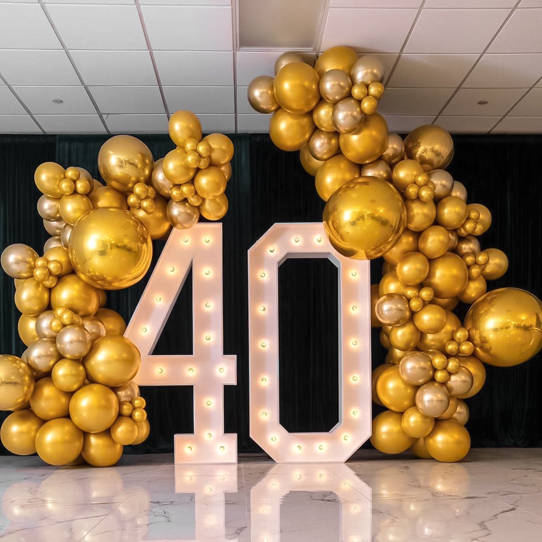 企业40周年庆活动创意策划气球布置