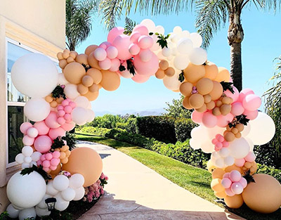 户外婚礼💑不规则迎亲气球拱门🎈